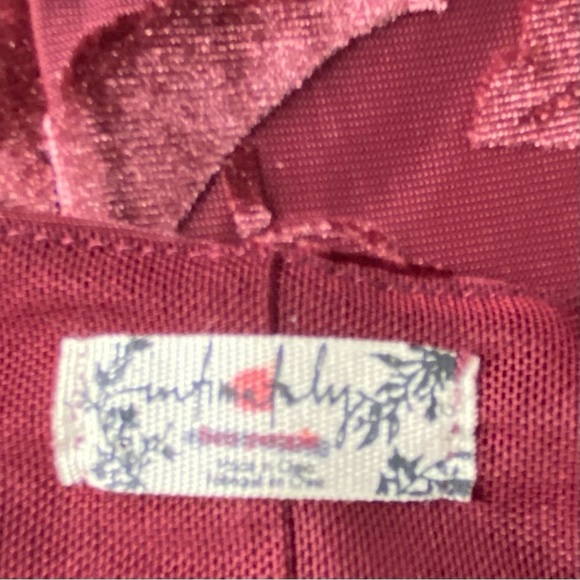 Free People Lotta Love Velvet Slip Mini Dress Lined small - Picture 7 of 12